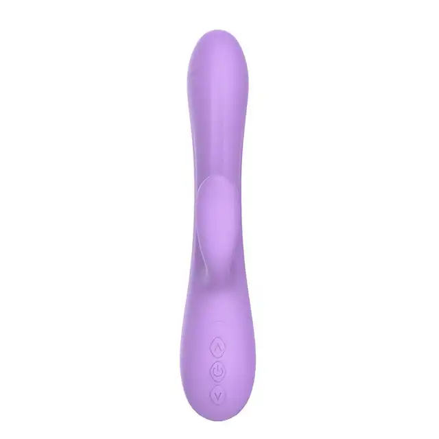 The Candy Shop - Purple Rain USB. Pastelowy wibrator ze stymulacją łechtaczki