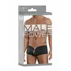 Male Power - Zipper Short L/XL - Elastyczne spodenki z wygodnym zamkiem błyskawicznym w kolorze czarnym  L/XL