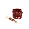 Taboom - Ankle Cuffs - luksusowe kajdanki na nogi w elektryzującym czerwonym kolorze