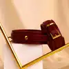 Taboom - Ankle Cuffs - luksusowe kajdanki na nogi w elektryzującym czerwonym kolorze