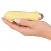 Cuties - 2.0 Mini Vibrator Yellow - mini wibrator w żółtym kolorze, unikatowy kształt, 7 funkcji wibracji
