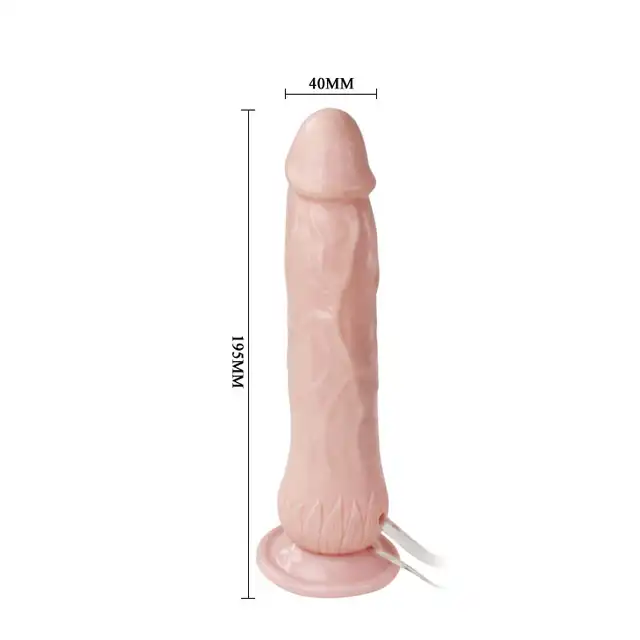 Baile - Penis with pump-squirting - wibrator o realistycznym wyglądzie penisa, z funkcja wytrysku