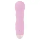 Cuties - Mini Vibrator Pink - kieszonkowy wibrator w jasnoróżowym kolorze, nieregularny kształt, 7 funkcji wibracji