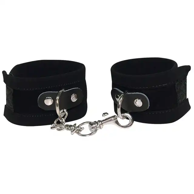 Bad Kitty - Handcuffs - Czarne kajdanki na wygodne rzepy