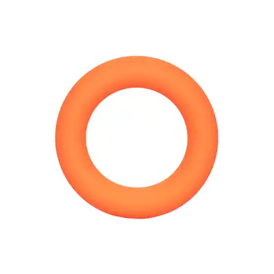 Calexotics - Link Up Ultra-Soft Verge Orange - silikonowy ring na penisa w kolorze pomarańczowym