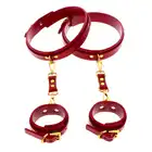 Taboom - Wrist To Thigh Cuff Set - elegancki zestaw do krępowania nadgarstków i ud