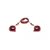 Taboom - D-Ring Collar and Wrist Cuffs - luksusowa obroża z kajdankami wykonana ze skóry