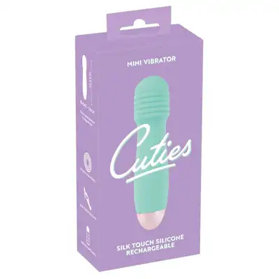 Cuties - Mini Vibrator Green - kieszonkowy wibrator w jasnozielonym kolorze, 7 funkcji wibracji