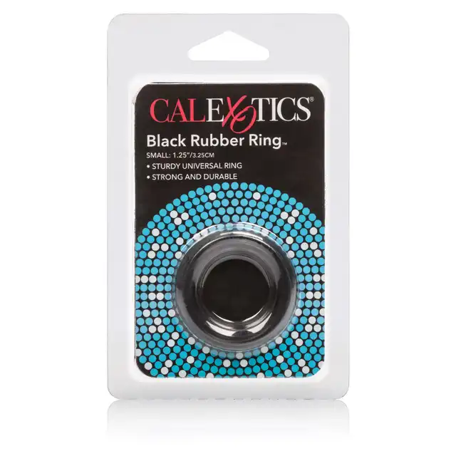 Calexotics - Rubber Ring - Small Black - ring erekcyjny zapewniający przedłużenie erekcji 