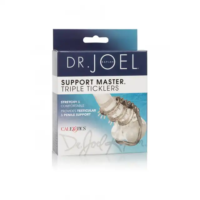 Calexotics - Dr.Joel Triple. 3 ringi + 1 pod jądra. Stymulujące wypustki. 