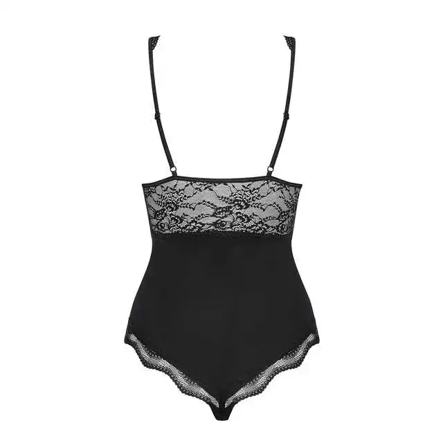 Obsessive - Luvae Body L/XL. Uwodzicielskie body z czarną koronką.