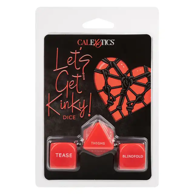 Calexotics - Let`s Get Kinky Dice - zestaw trzech kostek do gry rozgrzewający atmosferę