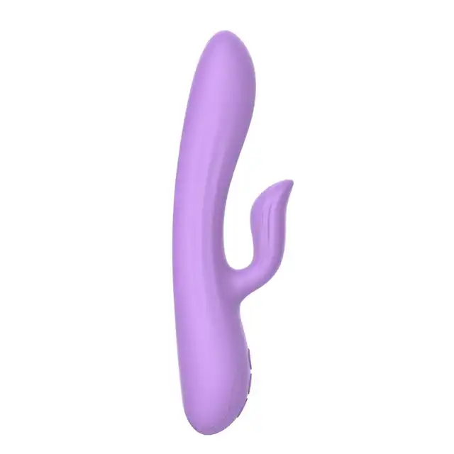 The Candy Shop - Purple Rain USB. Pastelowy wibrator ze stymulacją łechtaczki