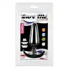 LoveToy - Lure Me Silicone anal Plug L - czarny, silikonowy korek analny, rozmiar L. Niesamowite odczucia