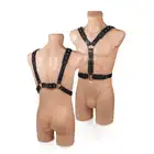 Whips Collection - Harness 1 Black. Unikatowy harness męski z naturalnej skóry bydlęcej, połączenie funkcjonalności i stylu 