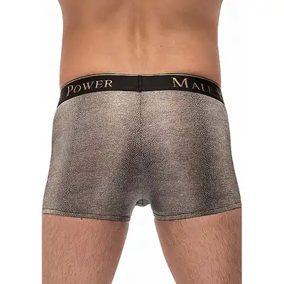 Male Power - Pouch Short L - Szorty z tkaniny z nadrukiem wężowej skóry z połyskiem