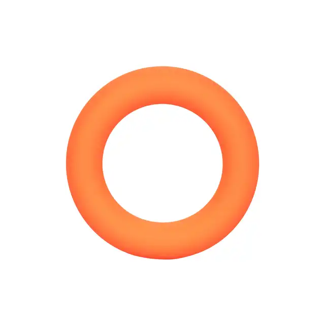 Calexotics - Link Up Ultra-Soft Verge Orange - silikonowy ring na penisa w kolorze pomarańczowym