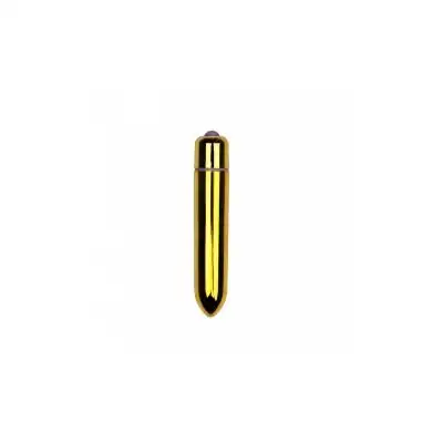 LoveToy - One speed Bullet Gold - piękny złoty wibrator w postaci pocisku, jeden tryb wibracji