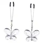 Bad Kitty -  Butterfly Clamps - Zmysłowa biżuteria na sutki z pięknymi motylkami