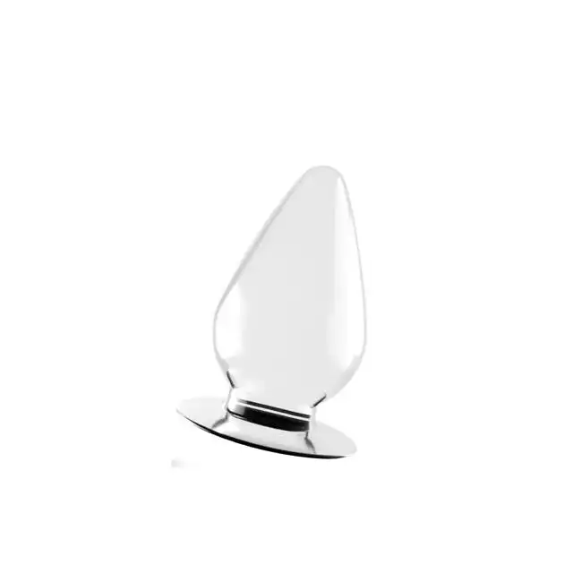 LoveToy - 4,5 Flawless Clear Anal Plug Clear - przezroczysty korek analny, średnica 6 cm!