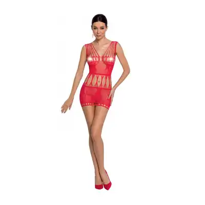 Passion - BS090RED. Seksowna sukienka. Czerwony kolor, rozmiar uniwersalny.