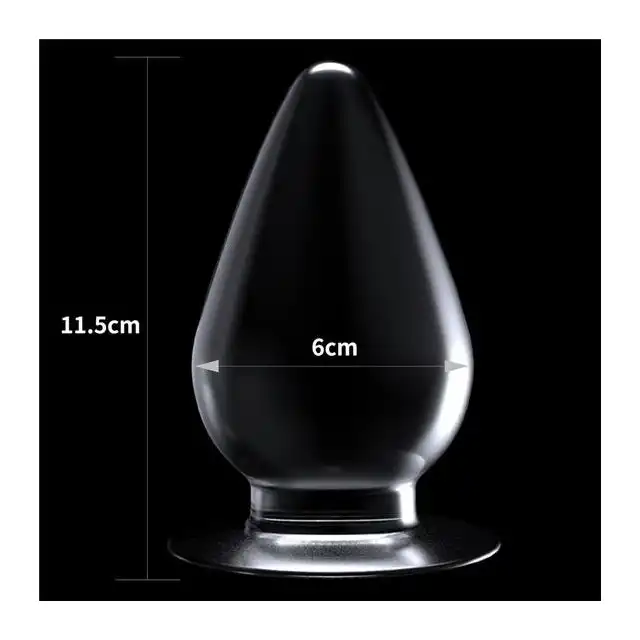 LoveToy - 4,5 Flawless Clear Anal Plug Clear - przezroczysty korek analny, średnica 6 cm!