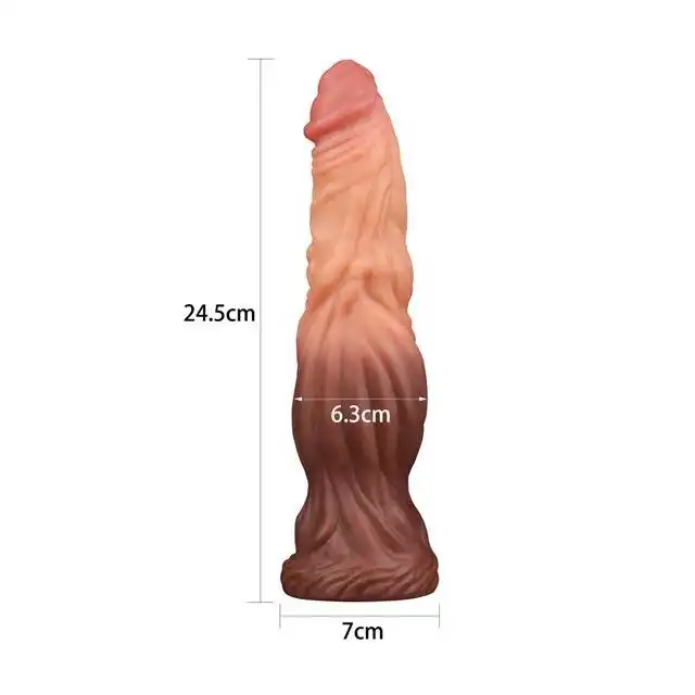 LoveToy - 9,5` Nature cock As Pie - oryginalne dildo z przyssawką 24 cm długości!