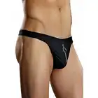 Male Power - Zippper Thong L/XL - Elastyczne stringi w wygodnym zamkiem z przodu - L/XL