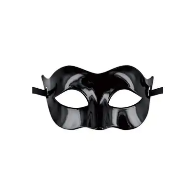 Masque - Solomon Noir T.U - elegancka, czarna maska, spełni wszystkie fantazje
