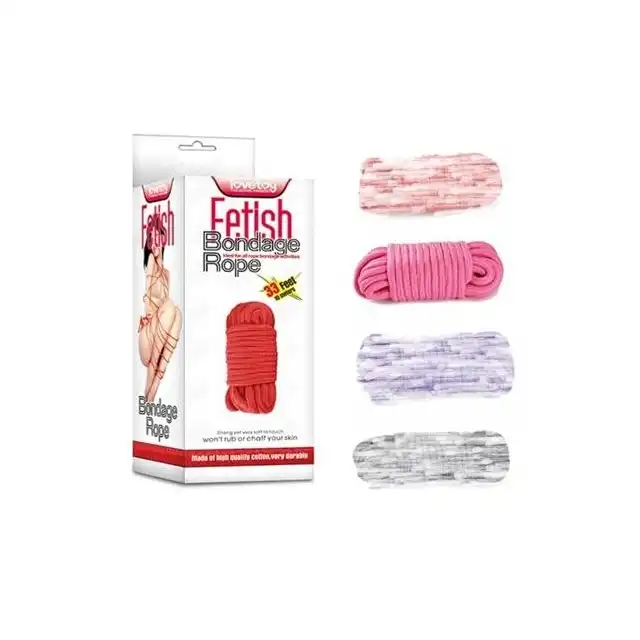 LoveToy - Fetish Bondage Rope Pink - 10 m lina, kolor różowy