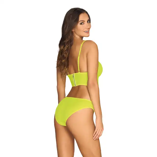 Obsessive - Gorący zestaw Neonia top i figi S/M