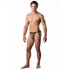 Male Power - Sport Jock Animal L/XL - Drapieżnik lub zdobycz? - Stringi męskie z nadrukiem w panterkę