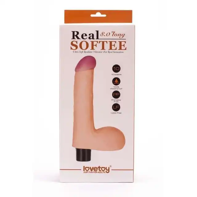 Lovetoy - Real Softee Flesh 8. Realistyczne dildo z cyberskóry dobrej jakości