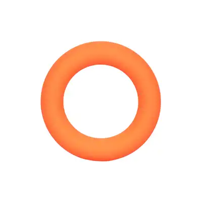 Calexotics - Link Up Ultra-Soft Verge Orange - silikonowy ring na penisa w kolorze pomarańczowym