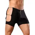 Male Power - Rpugh Rider L/XL Zestaw - Rough Rider - szorty z suwakiem i łańcuszkami po bokach + rękawiczki z łańcuchem