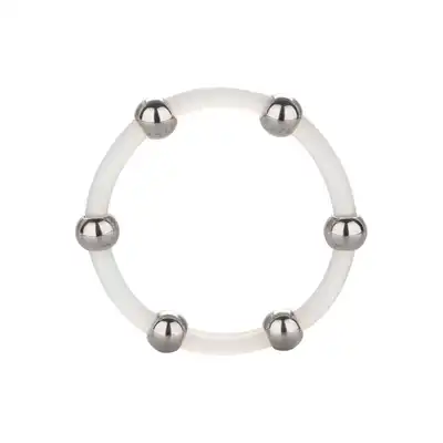 Calexotics - Steel Beaded Silicone Ring XL. Stalowe kuleczki i silikon