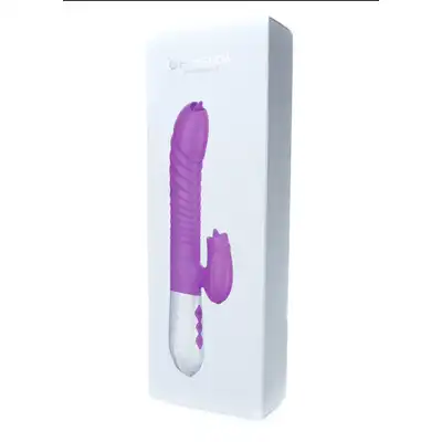 Wibrator-Silicone Vibrator USB 7 Function and Thrusting Function / Heating, pink