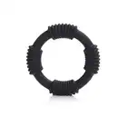 Calexotics - Hercules Silicone Ring Black - ring erekcyjny z wypustkami, podtrzymuje erekcję