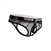 Male Power - Cock Ring Thong PIT  L/XL - Wyjątkowe stringi z elastycznym ringiem i odpinanym woreczkiem na penisa