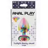 Anal Play - Twilight Booty Jewel L. Tęczowy plug z kryształkiem 9,5 cm 