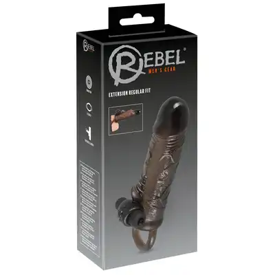 YOU2TOYS - Rebel Extension Regular Fit - Nakładka przedłużająca na penisa z wibracjami 19 cm