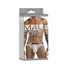 Male Power - Lo Rise Thong  White L/XL. Nowoczesne i seksowne białe męskie slipy 