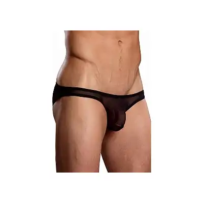 Male Power - Brazilian Pouch Bikini L - Majtki męskie z miękkiej siateczki - rozmiar L