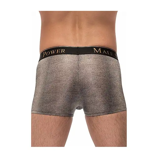 Male Power - Pouch Short L - Szorty z tkaniny z nadrukiem wężowej skóry z połyskiem