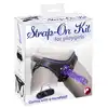 YOU2TOYS - Strap-On Kit with a blindfold - Strap-on w stylu burleski z wyjmowanym dildo i maską w zestawie