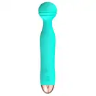 Cuties - 2.0 Mini Vibrator Green - wibrator w turkusowym kolorze z giętka głowicą, 7 funkcji wibracji