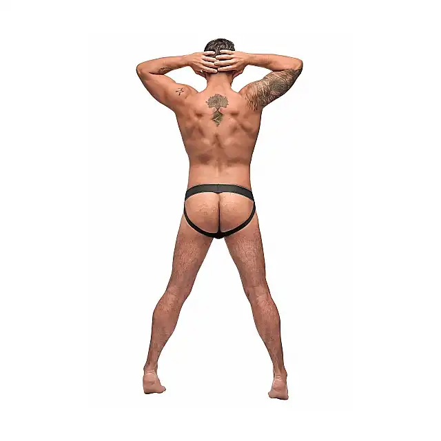 Male Power - Lace Up Jock L/XL. Seksowne męskie slipy z ekspozycją pośladków. 