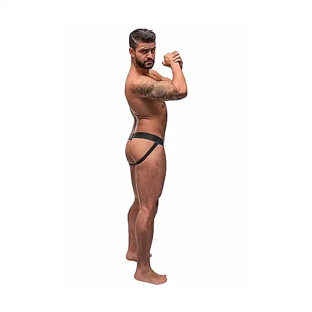 Male Power - Lace Up Jock L/XL. Seksowne męskie slipy z ekspozycją pośladków. 