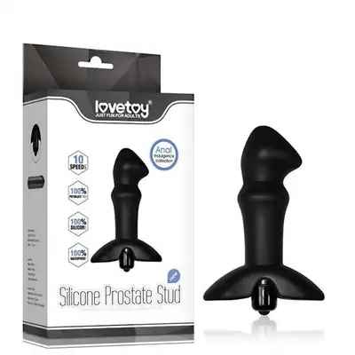 LoveToy - P Spot Plug Vibrating Black - silikonowy masażer prostaty. Przyjemność gwarantowana