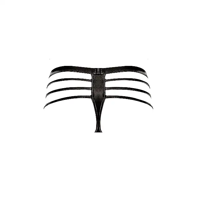 Male Power- Cage Thong L/XL - Stringi męskie z paskami na biodrach